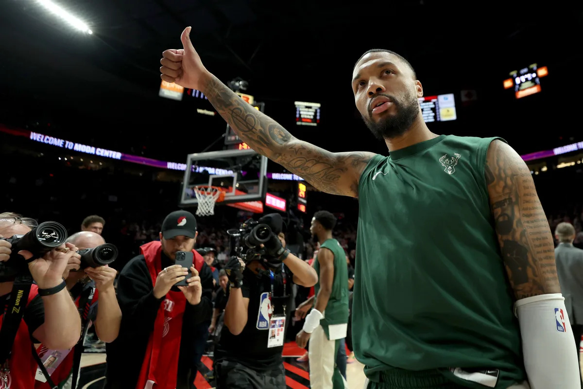 Featured image for "Dame's Return: Blazers Pay Tribute and Upset Bucks"