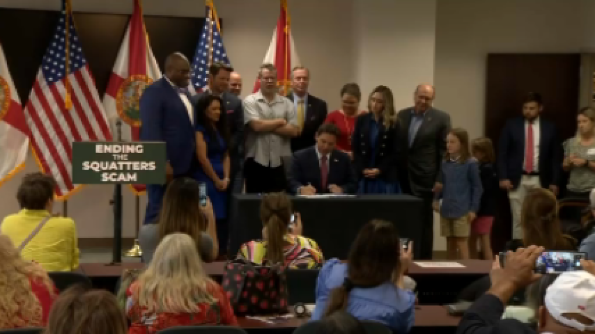 Florida Governor DeSantis Strengthens Laws Against Squatting