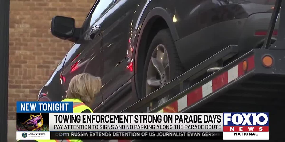"Mardi Gras Parking Woes: Mobile Police Tow Dozens of Vehicles, Issue RV Advisory"