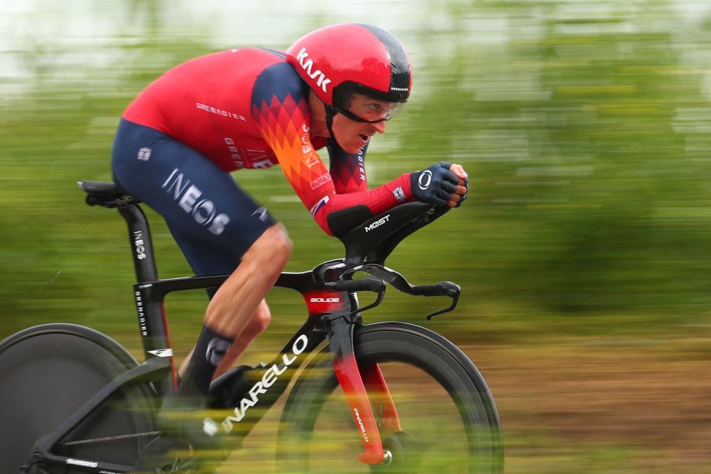 Featured image for Evenepoel edges out competition in dramatic Giro d'Italia time trial.