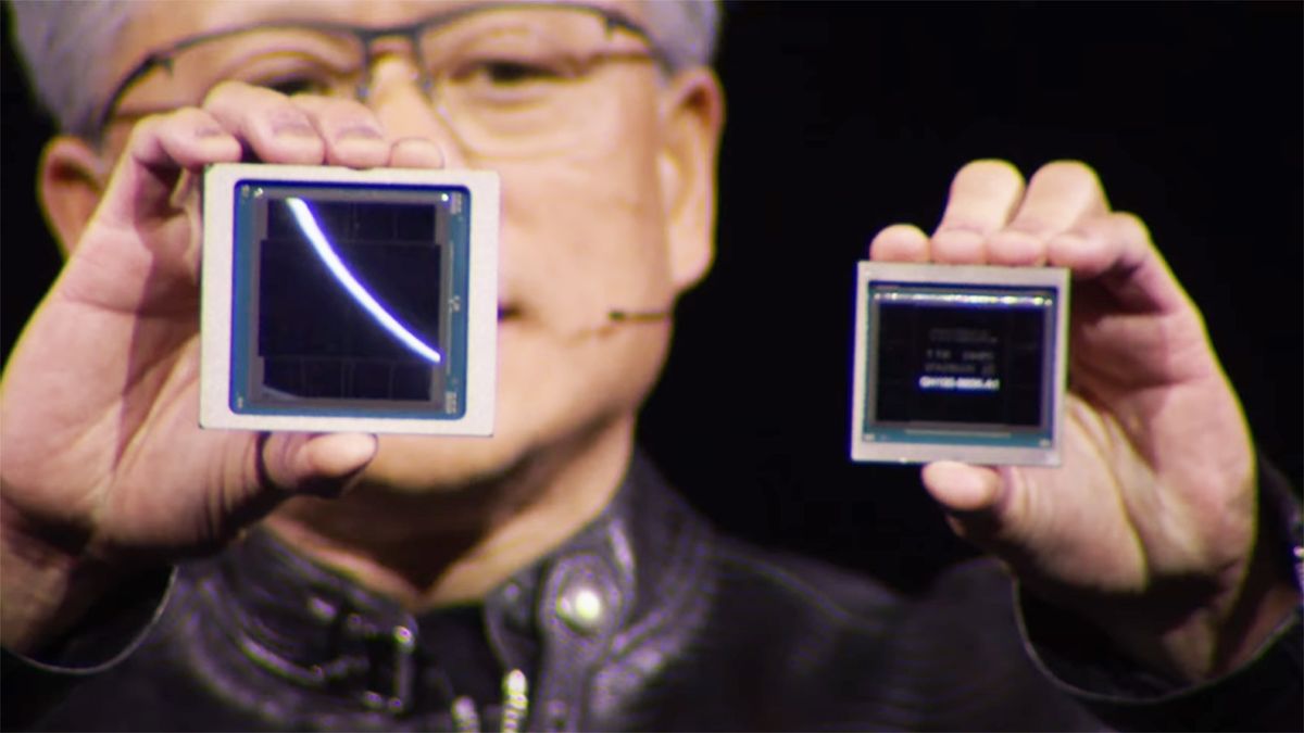 "Nvidia's CEO Unveils Blackwell Chip and Outlines Future of Graphics Cards and AI Technology"