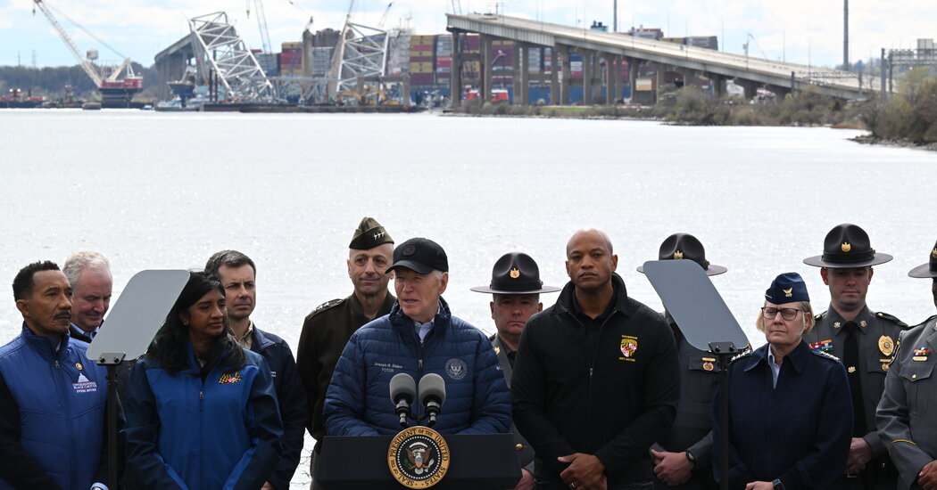 Featured image for "Biden Promises Union Labor to Rebuild Collapsed Baltimore Bridge and Visits Philadelphia After I-95 Collapse"