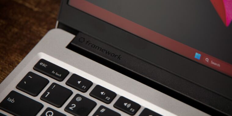 Featured image for Framework Laptop's 13th-gen Intel upgrade improves battery life and performance.