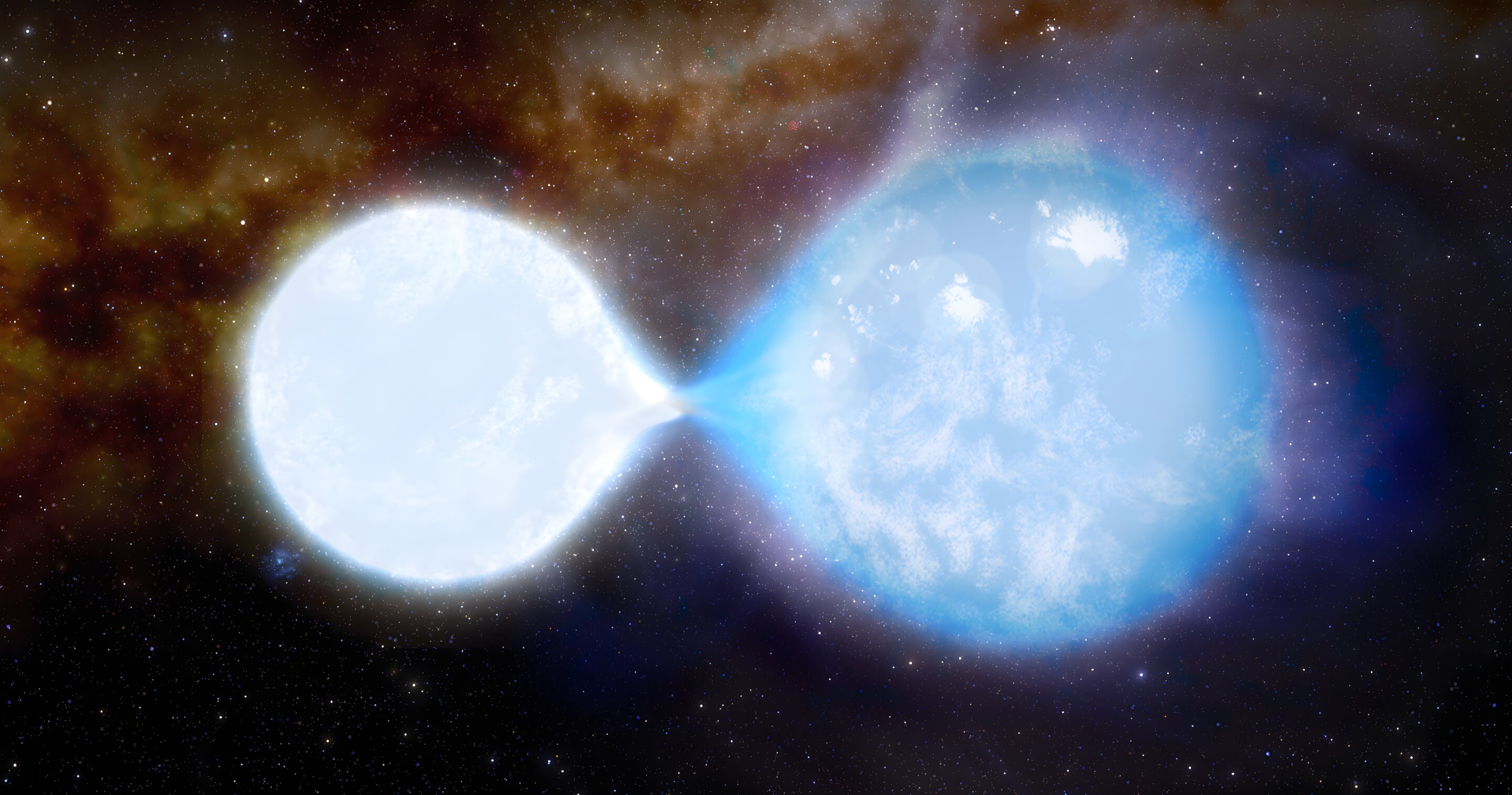 "Massive Touching Stars Set to Collide as Black Holes in Stunning Simulation"