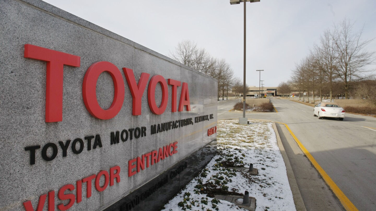 Toyota to Invest $1.3 Billion in Kentucky Plant for Electric SUV and Battery Production