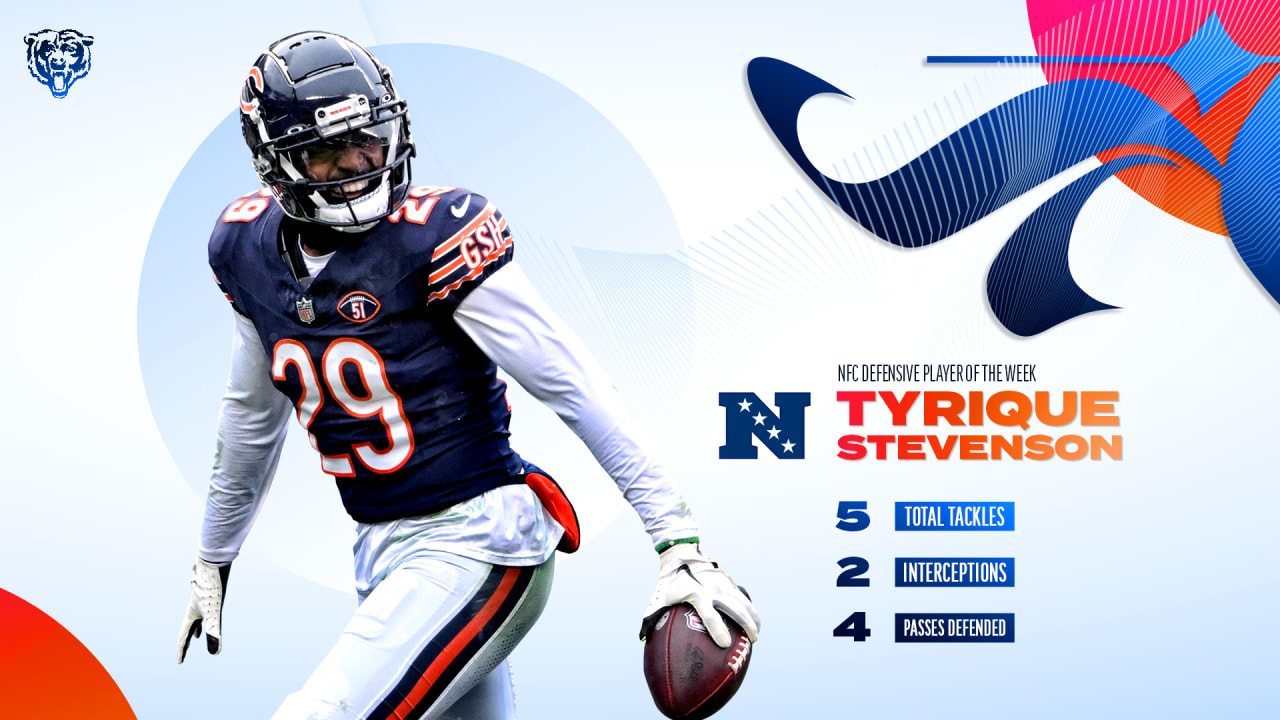 "Stevenson Earns NFC Defensive Player of the Week Honors"