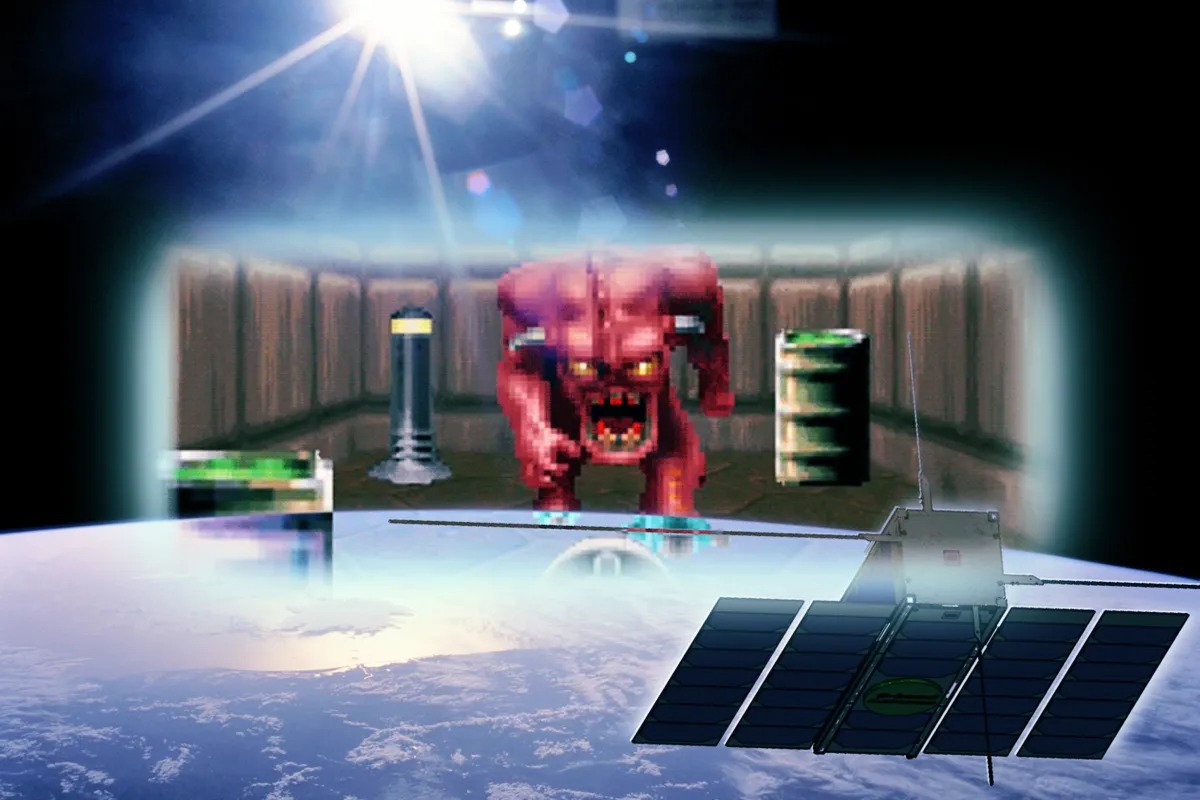 Featured image for Hacker Runs Doom on ESA's Satellite in Space