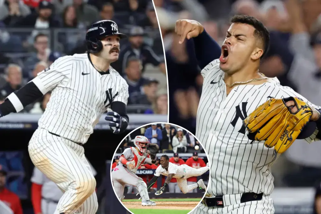 Featured image for Yankees stave off elimination with clutch wins in Game 2 against Red Sox