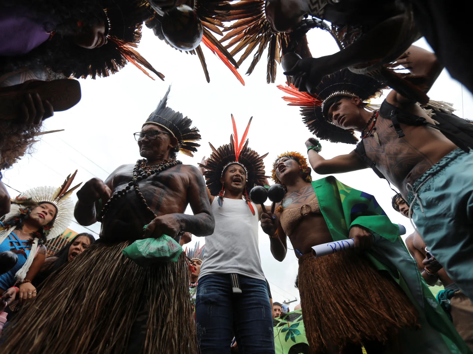 Featured image for Indigenous Protesters Clash with Security at COP30 in Brazil