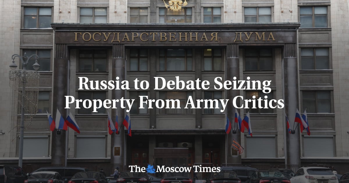 Featured image for Russian Parliament to Debate Confiscating Property of Army Critics