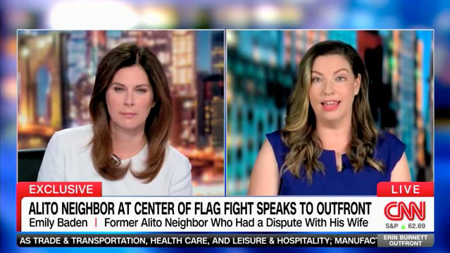Featured image for "Alito's Neighbor Disputes Justice's Flag Story in TV Debut"