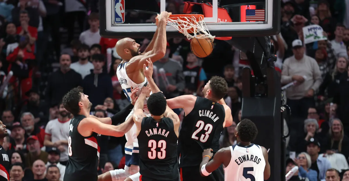 Featured image for Timberwolves Edge Trail Blazers in Season Opener Amid Edwards Injury Concerns