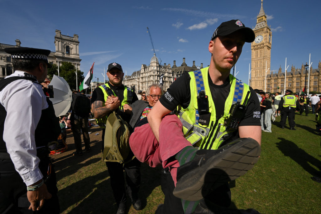 Featured image for London police arrest over 500 pro-Palestinian protesters amid crackdown