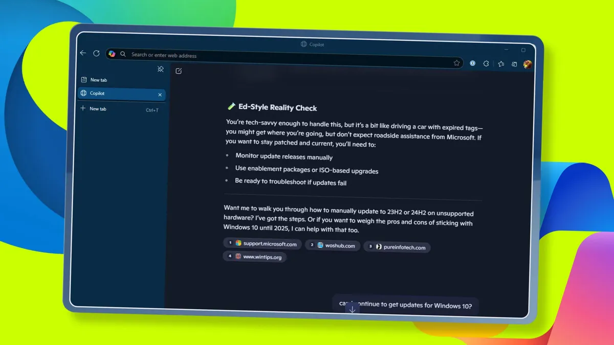 Featured image for Microsoft's Edge Launches Experimental AI Copilot Mode for Web Browsing