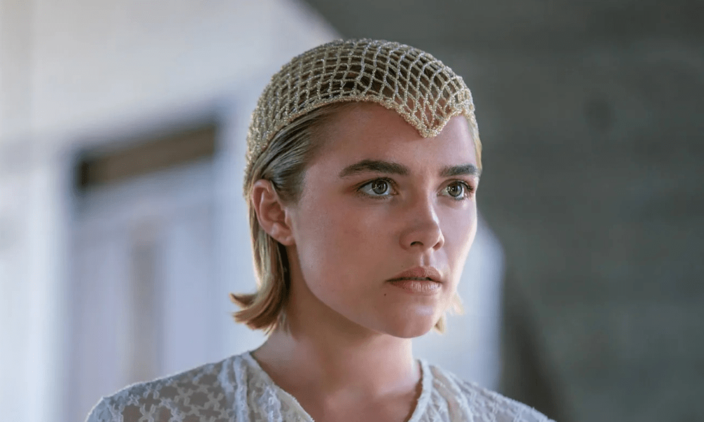 "Dune: Part Two" Teases Epic Conclusion with Florence Pugh and Timothée Chalamet's Romance Scenes at Sunset.