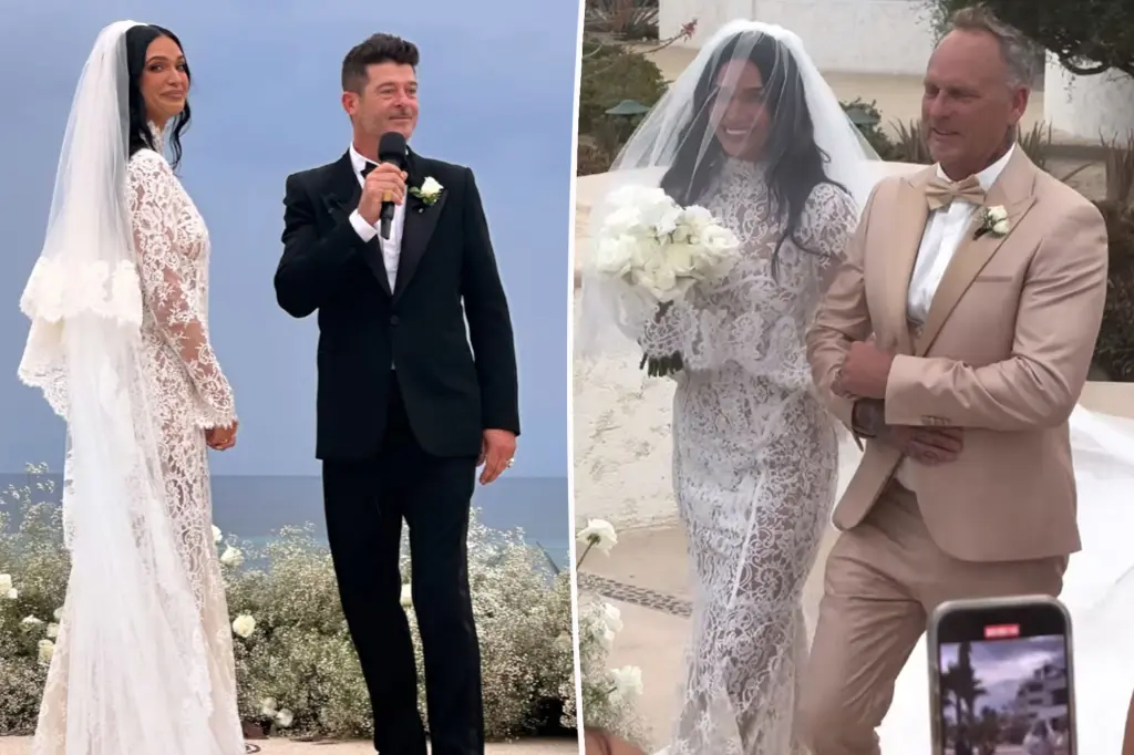 Featured image for Robin Thicke and April Love Geary Tie the Knot After Long Engagement