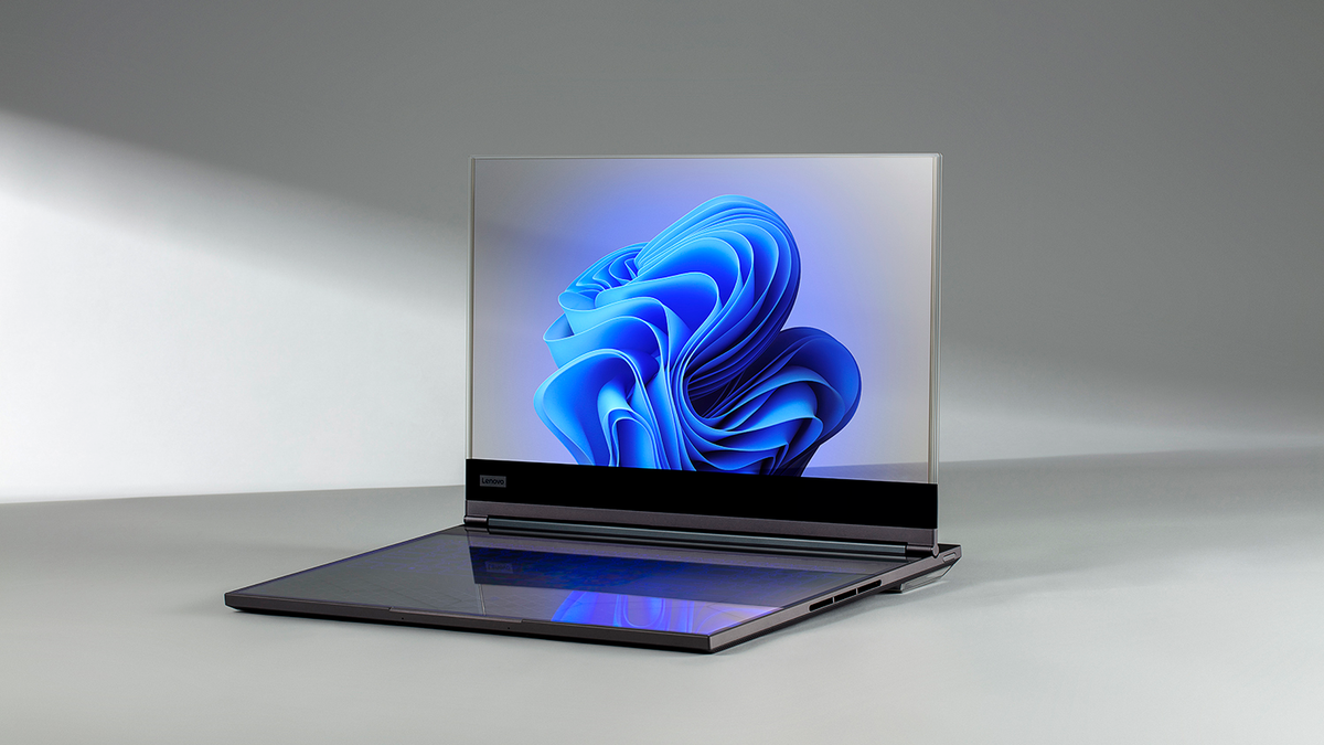 Featured image for "Lenovo Unveils Groundbreaking Transparent Display Laptop"