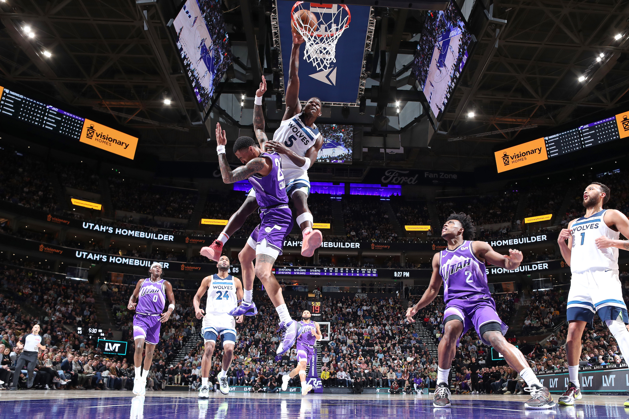 Featured image for "Anthony Edwards' Viral Dunk Leads Timberwolves to Victory Over Jazz"