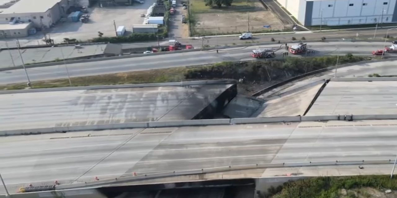 Featured image for I-95 Overpass Collapses in Philadelphia After Tanker Fire, Trapping People and Causing Major Traffic Disruptions.