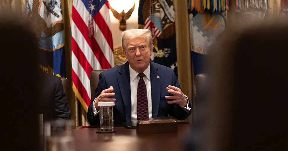 Featured image for Trump's Cabinet Meetings Highlight Political Showmanship and Policy Focus