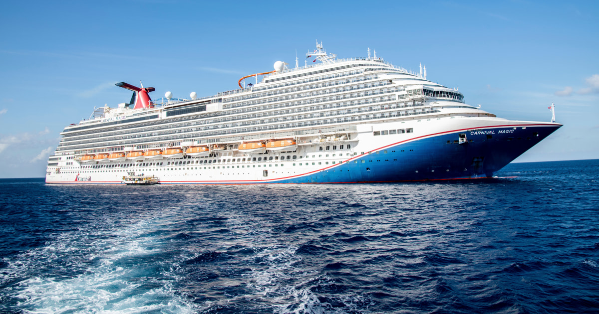 Coast Guard searches for man overboard on Carnival Magic cruise ship.