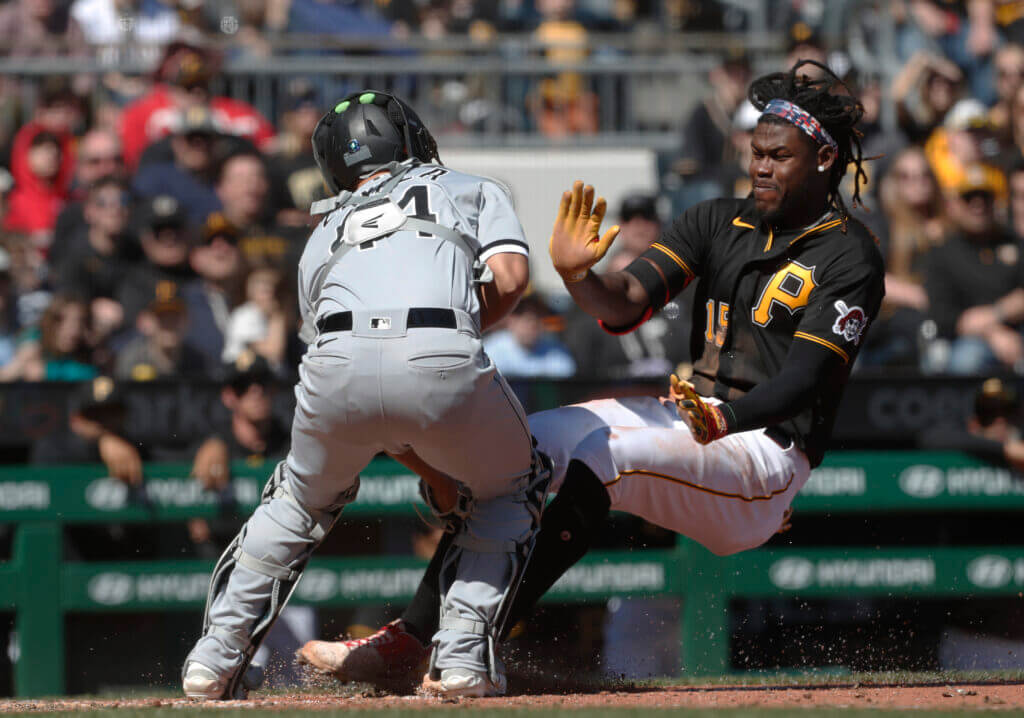 Featured image for "Pirates' Oneil Cruz Injured in Home Plate Collision, Benches Clear"