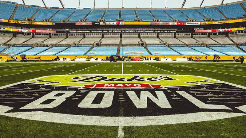 Featured image for Duke's Mayo Bowl: UNC and WVU Set to Clash in Charlotte