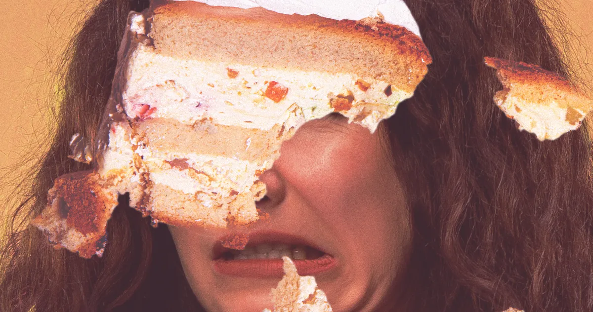 Grooms Smash Wedding Cake in Brides' Faces