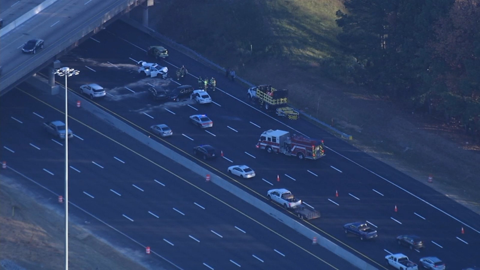 Featured image for "Morning Commute Chaos: Multiple-Car Pileup Causes Major Delays on I-40"