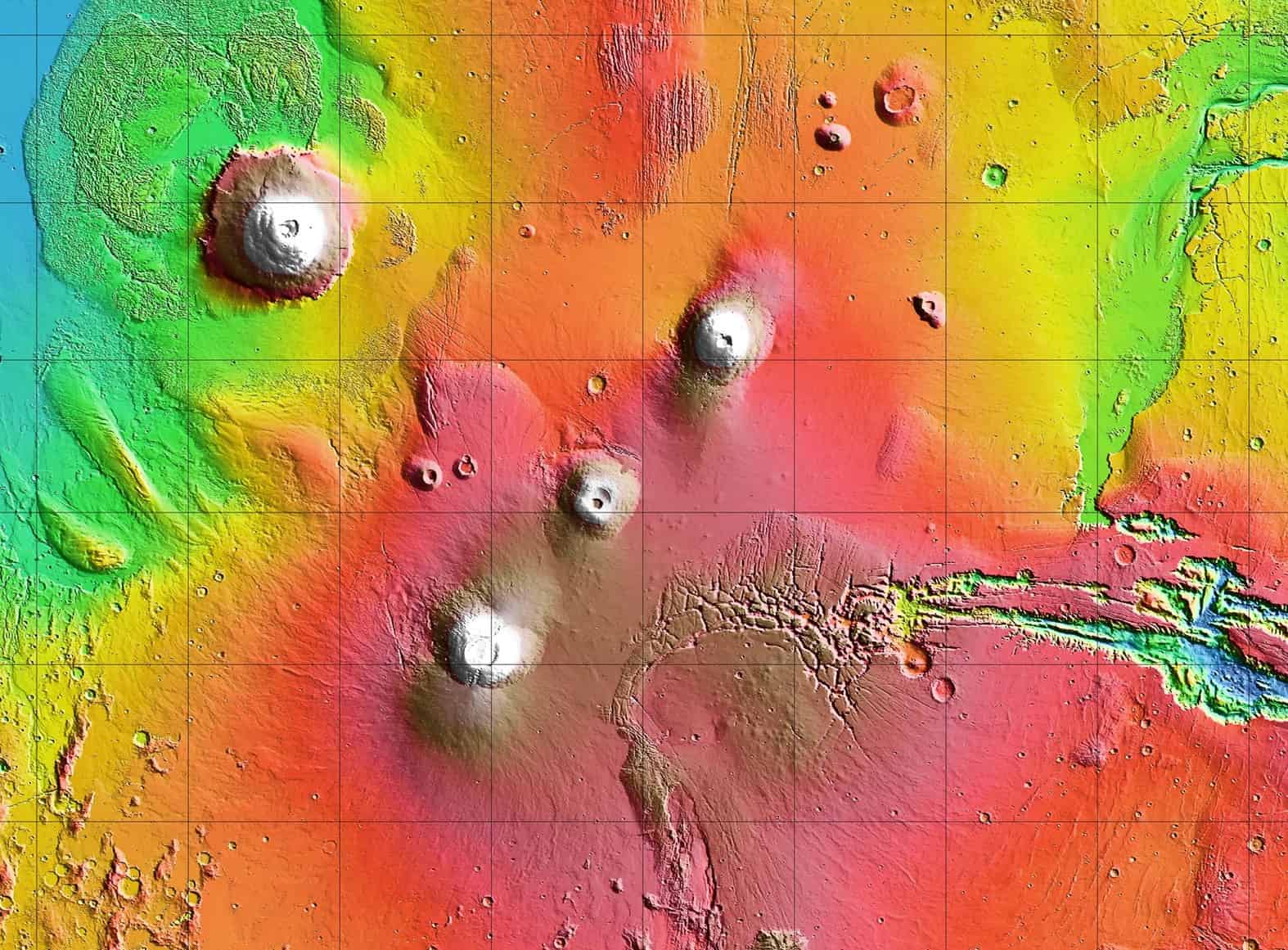 Featured image for NASA's Mars Orbiter Reveals Unprecedented Volcanoes and Secrets on the Red Planet