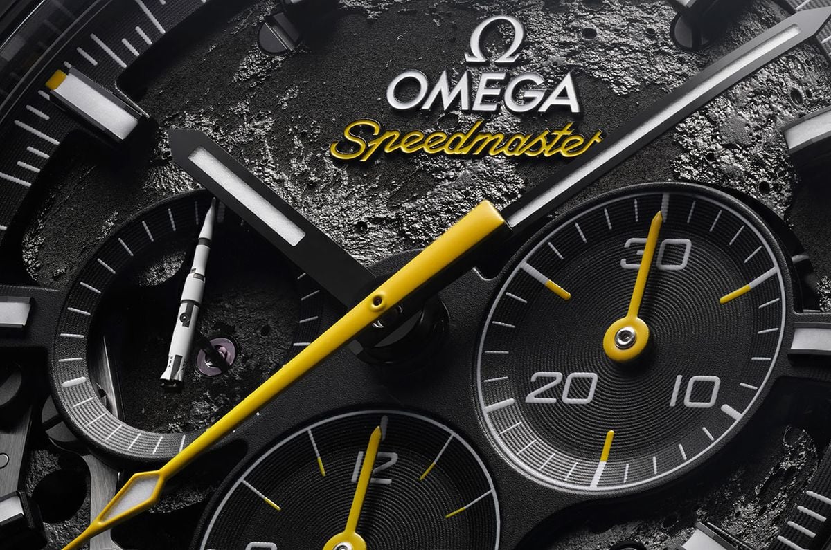 Featured image for "Omega's New Speedmaster Dark Side of the Moon Watch Features Rocket-Inspired Design Updates"