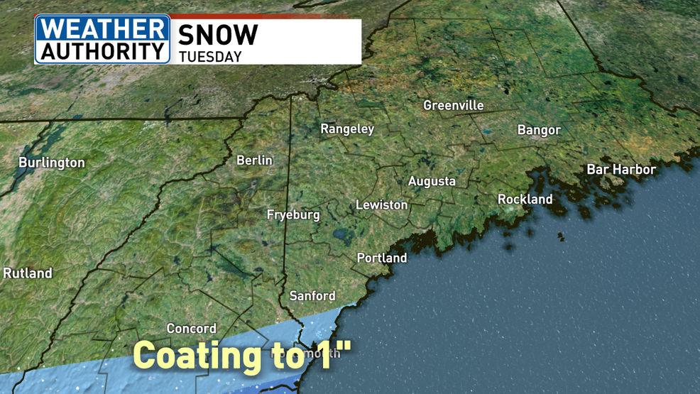 "Nor'easter Bypasses Southern Maine, Little Snow Expected"