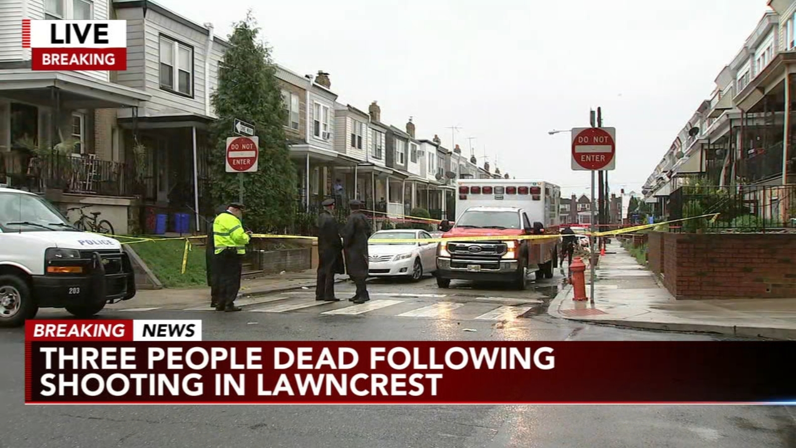 Quadruple shooting in Northeast Philadelphia leaves 3 dead, 1 injured.