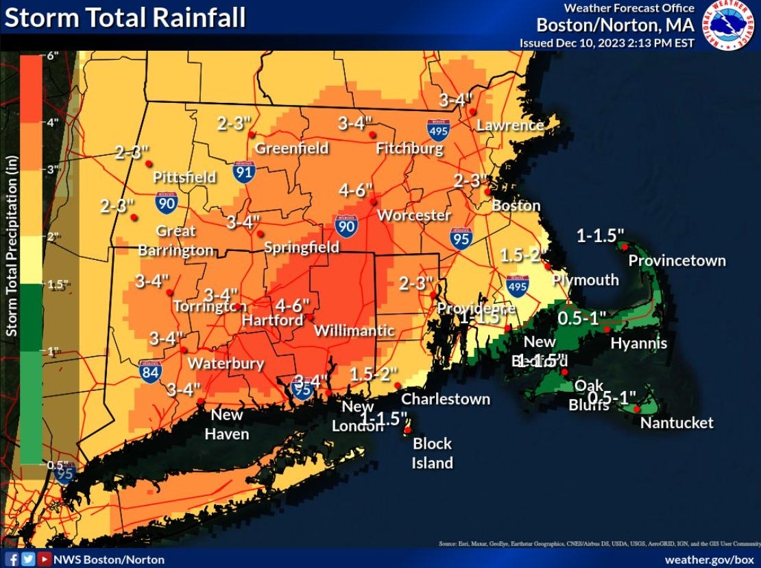 "Flood Warning Issued for Rhode Island as Storm Threatens"