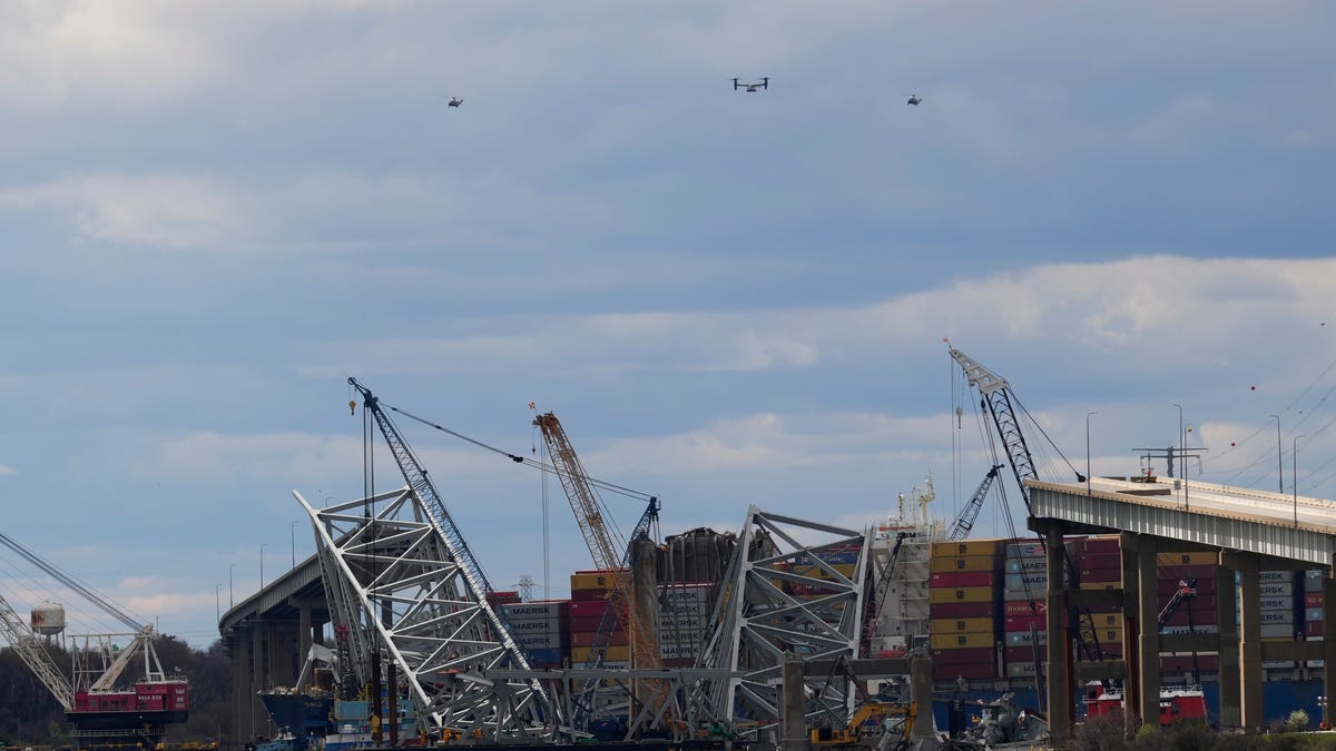 Featured image for "Baltimore Bridge Collapse: Crews Remove Containers from Ship Striking Bridge"