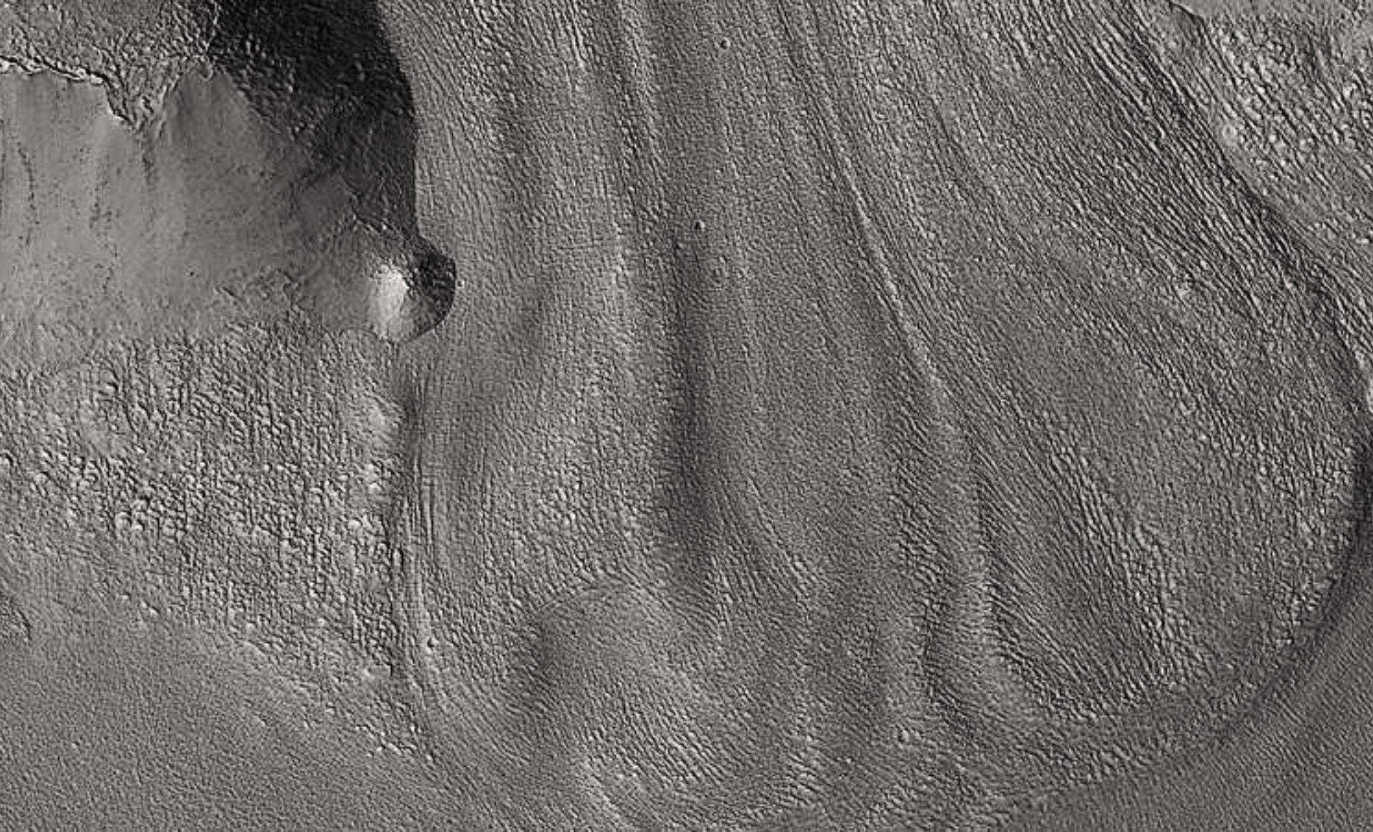 Featured image for Scientists Discover Pure Ice Glaciers and Bright Ice Patch on Mars