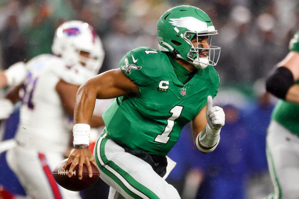 Eagles' Jalen Hurts leads OT victory against Bills, raising questions for Buffalo's future