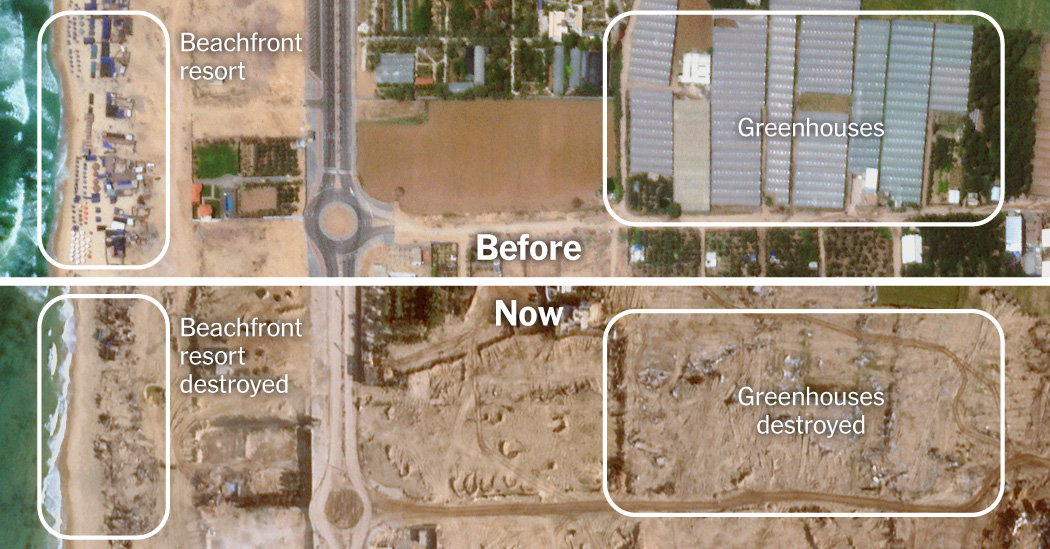 Gaza Strip: Unprecedented Destruction Revealed in Satellite Images and Video