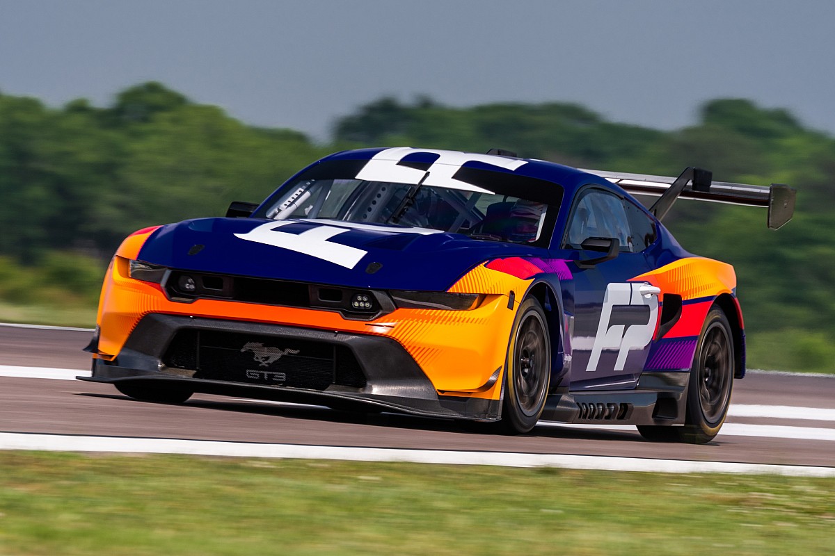Featured image for "Ford unveils Mustang GT3 race car for 2024 debut at Le Mans"