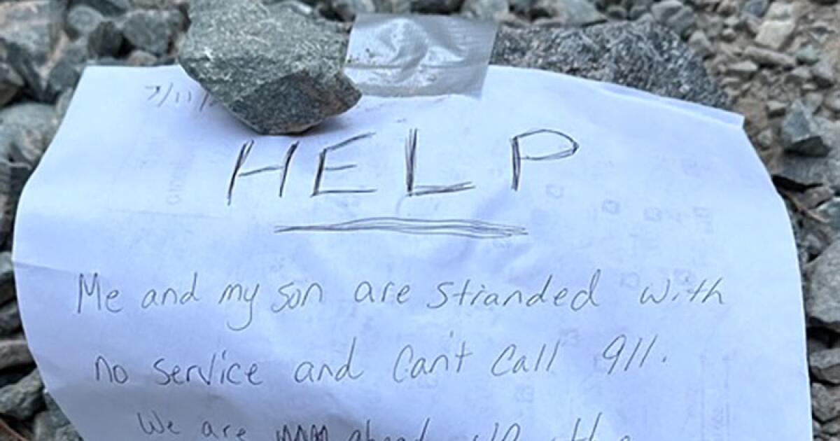 Featured image for Mother and Son Rescued in California Wilderness Using Handwritten Notes
