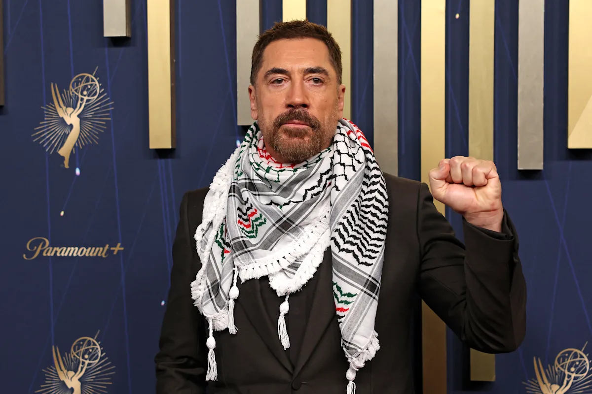 Featured image for Javier Bardem and Celebrities Urge Ceasefire and Justice at Emmys 2025