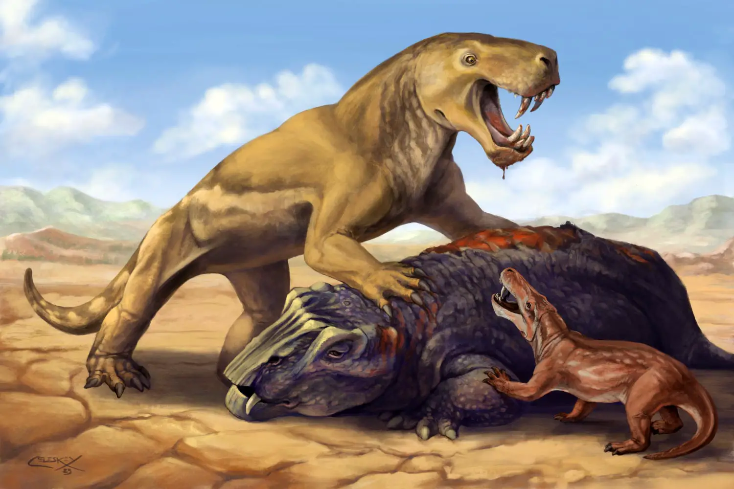 Featured image for Saber-Toothed Predator Unveils Insights into the "Great Dying" Extinction Event.
