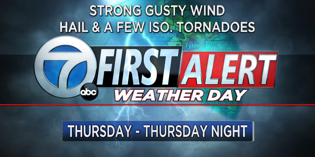 Featured image for Severe weather threat looms over Texas on Thursday.