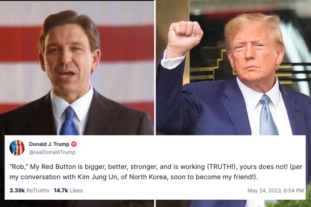 Trump's Bizarre Attacks on DeSantis: Hitler, Satan, and a Red Button
