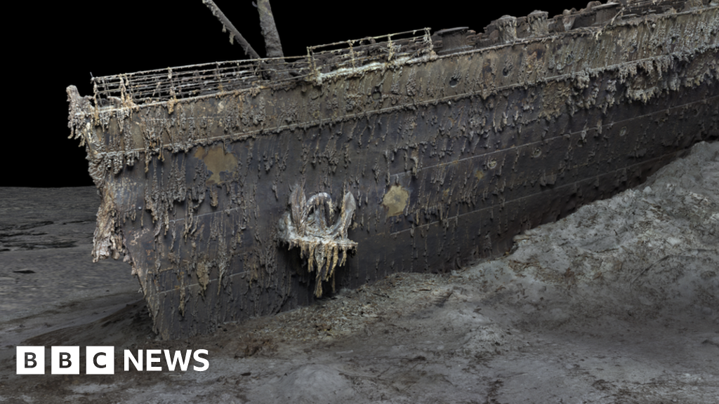 Featured image for Unprecedented digital scans unveil Titanic wreck like never before.