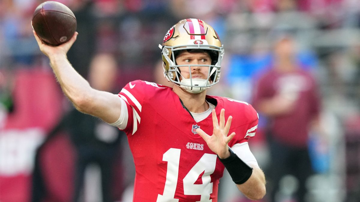 Featured image for "49ers' QB Dynamics: Darnold Impresses, Purdy Stays Active Amid Injury Concerns"