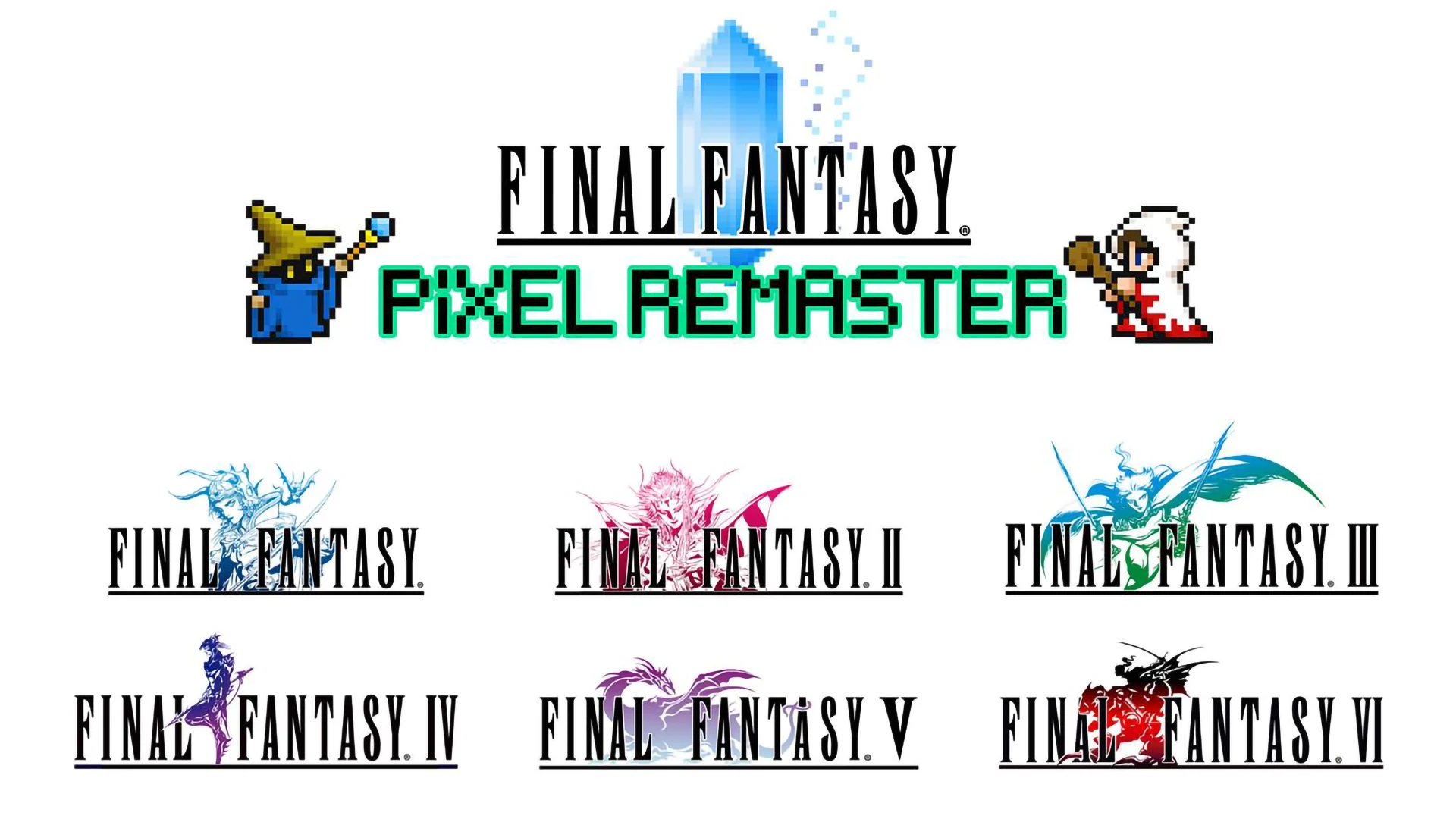 Final Fantasy Pixel Remasters set for console release with new font.