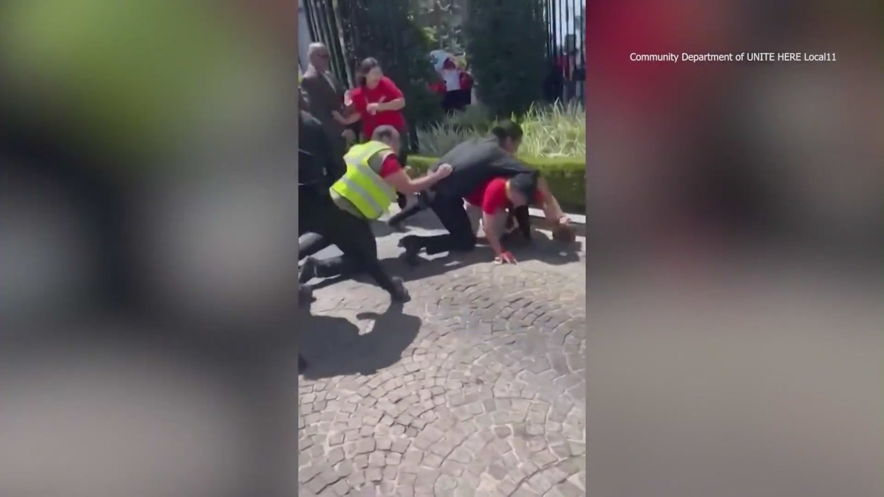 Featured image for "Violent Clash Erupts as Hotel Workers and Security Guards Clash in Santa Monica"