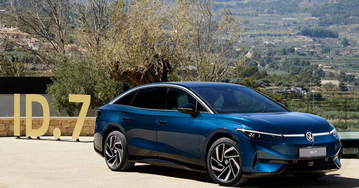 Featured image for "VW's ID.7: The Electric Sedan to Challenge Tesla's Model 3 with 435-Mile Range"