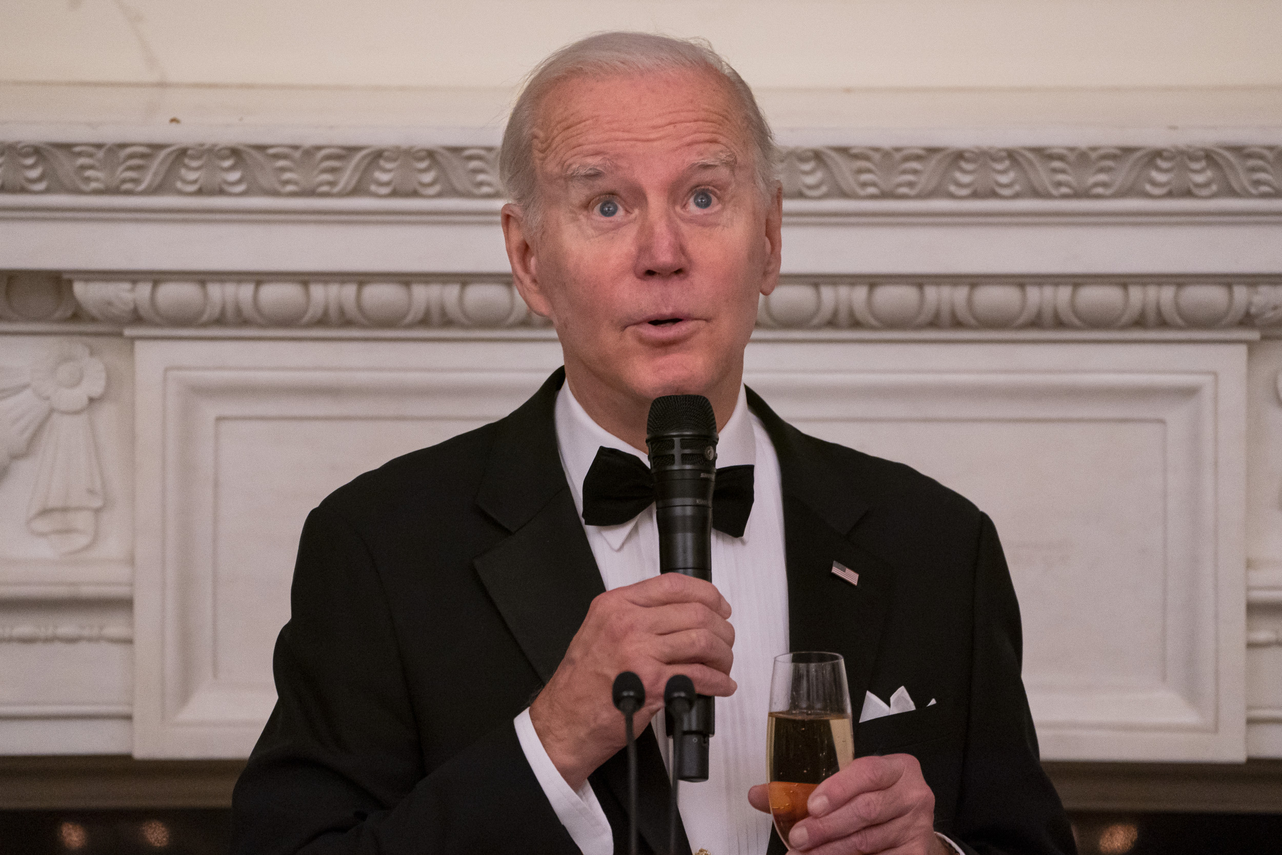 "Biden's Roast: Joking About Trump and Democracy Threat at Washington Dinner"